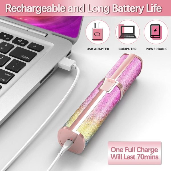 2-in-1 Electric Eyebrow Trimmer & Facial Hair Remover for Women | Painless Rechargeable Shaver Razor | Flawless Eyebrow & Face Hair Removal Machine