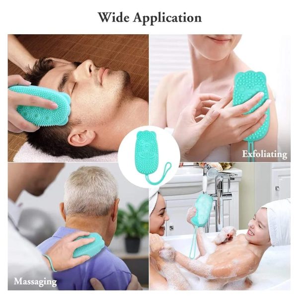 Bubble Bath Brush – Double-sided Silicone Body Brush With Quick Foaming Sponge, Gentle Exfoliation & Massage For All Skin Types