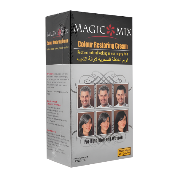 Magic Mix Colour Restoring Cream – Natural Black Hair Treatment, 250ml | Restores Natural Hair Color & Shine, Easy Application, No Harsh Chemicals.Wholesale rate with Free Delivery