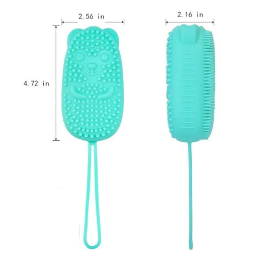 Bubble Bath Brush – Double-sided Silicone Body Brush With Quick Foaming Sponge, Gentle Exfoliation & Massage For All Skin Types